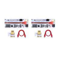 Riser VER012 MAX USB 3.0 PCI-E Riser VER 012 MAX Express 1X 16X Extender GPU Riser Adapter Card LED Work Indicator