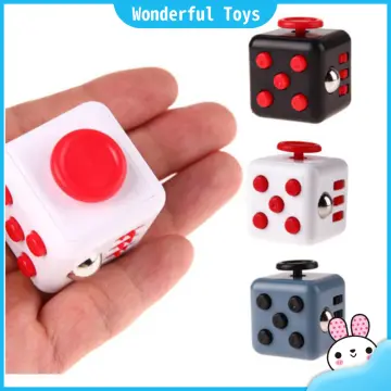Fidget Cube Anti Stress Anxiety Reliever Play Toy (Grey)