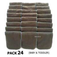 BABYKIDS95 (PACK 24-เด็ก) แผ่นซับชาโคล สำหรับ ผ้าอ้อมเด็ก แผ่นซับชาโคล หนา 5 ชั้น ซักได้ แผ่นซับผ้าอ้อมเด็ก IC