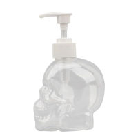 350ml Shower Soap Bottle Gel Fillable Dispenser Shampoo Liquid Skull Bathroom