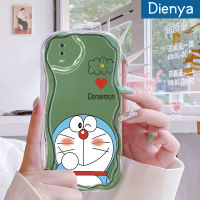 เคส Dienya สำหรับ VIVO Y93 Y95 Y91i Y91 Y93s การ์ตูนน่ารักโดราเอมอนเนื้อครีมขอบคลื่นนุ่มเคสมือถือกันกระแทกแบบใสสร้างสรรค์เคสโปร่งใสลายกล้องถ่ายรูปเรียบง่ายฝาครอบป้องกันอ่อนโยน