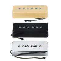 【cw】FLEOR 1PC P-90 P90 Pickup Vintage Alnico 5 Soapbar Guitar Pickup Neck or Bridge,ChromeBlackCream Optionhot