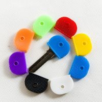 50 Pcs Colorful Key Cover Silicone Keychain Keyring Key Chain Keyfob Key Ring Accessories Key Case Key Holder Key Chains