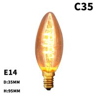 【2023 NEW】 Vintage Edison หลอดไฟ E27 Retro โคมไฟ220V 40วัตต์ Lampada หลอดไส้โบราณ T10 T30 G95 T45 ST64ตกแต่ง