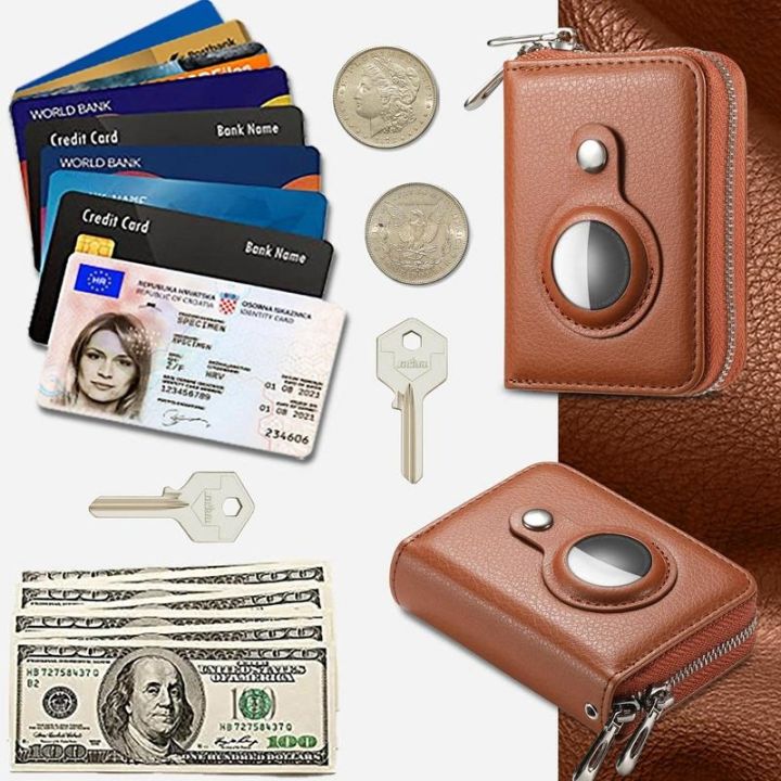 layor-wallet-กระเป๋าใส่เหรียญกระเป๋าสตางค์หนังสำหรับผู้ชายผู้หญิง-กระเป๋าใส่บัตรเครดิต-id-แฟชั่นความจุมากกระเป๋าใส่เหรียญกระเป๋าสตางค์ป้องกันการสูญหายติดตามตำแหน่ง