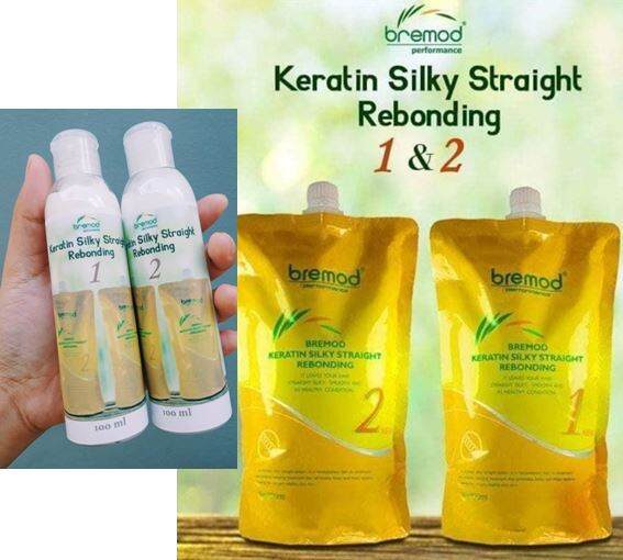 REBONDING KERATIN SET (1&2) SOLO PACK 100ml each bottle AUTHENTIC