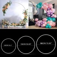 【Affordable variety of balloons】วงกลมซุ้มลูกโป่งพร้อมขาตั้งพลาสติกพวงหรีดกรอบผู้ถือแหวนบอลลูน DIY คอลัมน์ฐานเด็กอาบน้ำวันเกิดงานแต่งงานตกแต่ง