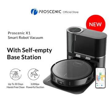 New] Proscenic V10 Robot Vacuum Cleaner 3000pa Strong Suction Vibrating  Sweeping & Mopping System LDS Navigation