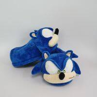 [COD] จุด sonic slippers ผ้าฝ้ายรองเท้าแตะผ้าพลั &lt;s&gt; โซนิคเม่นรอบๆ รองเท้าแตะผ้ากำมะหยี่ใส่ในบ้าน&lt;/s&gt;