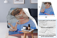 2023 newxzx blanket- NBBZ Kpop BTS Jin Flannel Throws Blankets Couch Sofa Fuzzy Blanket Multiple styles （40x60inch/50×60inch/60×80inch）25