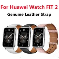 ☬✁ สายหนังแท้คุณภาพสูงสำหรับนาฬิกา Huawei Fit 2 นาฬิกาอัจฉริยะเปลี่ยนสายรัดข้อมือกีฬาสร้อยข้อมือ Huawei Fit2