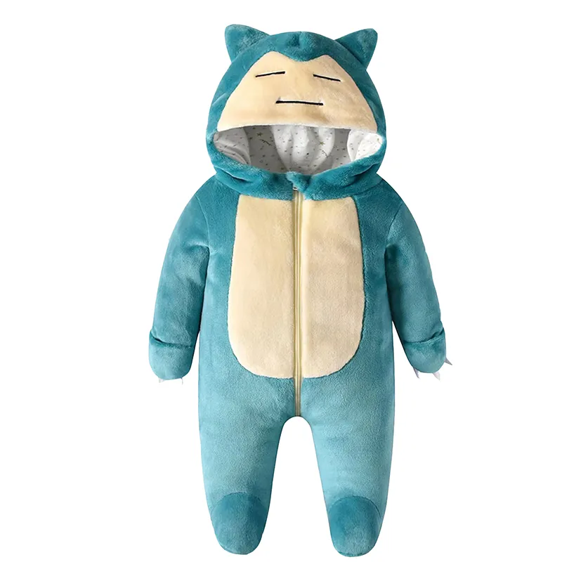 Pokemon Snorlax Pikachu Bebê Kawaii Kigurumi Pijamas Roupas Recém