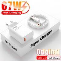 67W Original Fast Charging USB C Charger For Xiaomi Mi 13 11 Redmi Note 12 Turbo 11 Poco F5 USB Type C Cable Phone Accessories