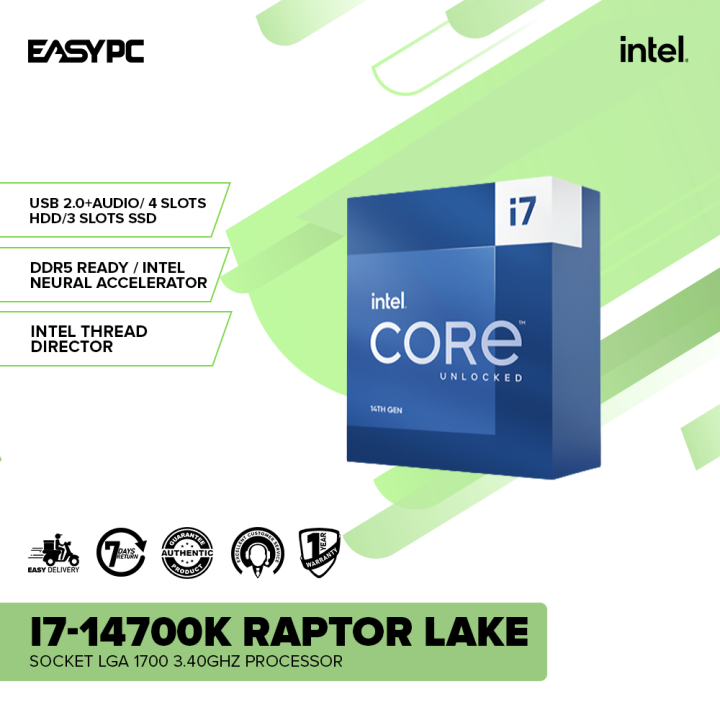 EasyPC | Intel Core I7-14700K Raptor Lake Socket LGA 1700 5.20GHz ...