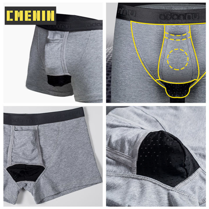 cmenin-official-sotre-boxer-for-men-กางเกงใน-1-ชิ้น-ขายร้อนใยนมผู้ชายเซ็กซี่ชุดชั้นในกางเกงบ็อกเซอร์-quick-dry-mens-boxershorts-กางเกงบ็อกเซอร์-logo-นักมวยยาว-ad321