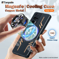 Tanpaile ทำความเย็นให้เคสโลหะทองแดงสำหรับ K60 Xiaomi Redmi Pro K60E กันกระแทก Magsafe ไร้สายชาร์จเคสระบายความร้อนอลูมิเนียมป้องกันฝาหลังโทรศัพท์