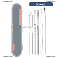 sunkepo6392 6/7pcs EAR Pick cleaning Health Care เครื่องมือทำความสะอาด EAR WAX Remover ทำความสะอาด curette Kit