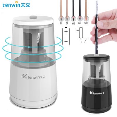Tenwin Automatic Electric Pencil Sharpener Heavy Duty usb Mechanical for Kids Girls for School Stationery Office and Stationery