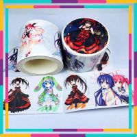 Date A Live Toy Sticker Anime Role Tokisaki Kurumi Tape Stickers Cartoon Funny Toys Hobbies Collect Gift Hand Account Decoration