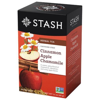 Premium for U📌ชา Stash Tea Box  TEA BOX ชาอเมริกา 35 รสแปลกใหม่ ชาดำ ชาเขียว ชาผลไม้ และชาสมุนไพรจากต่างประเทศ 📌 Apple Chamomile