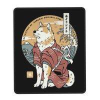 Akita Dog Samurai Warrior Mouse Pad with Locking Edge Square Gaming Mousepad Non-Slip Rubber Office Computer Laptop Desk Mat