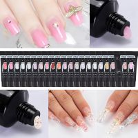 15ML Nail Gel Nail Extension Gel 15g Natural Camouflage UV/LED Gel Crystal Gel Nail Art Tips UV Gel Manicure Accessory Tools