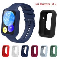 Silicone Cover For Huawei Watch fit 2 Case Smartwatch Accessories Bumper All Around Protector new Huawei Watch fit 2 Case