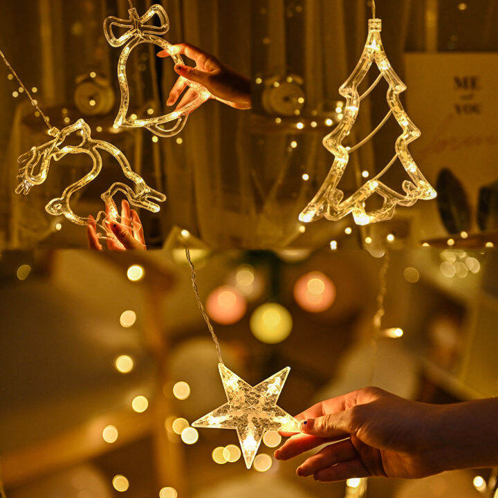 Christmas Lights Festoon Led Light Garland Curtain Decor EUUS Fairy Lights String for Room New