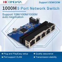 สวิตช์ตั้งโต๊ะ1000M Mini 5 8พอร์ตสวิตช์เครือข่ายอีเธอร์เน็ตเร็วกิกะบิตแลนฮับ RJ45อีเธอร์เน็ตสวิตช์ J72 Pcba