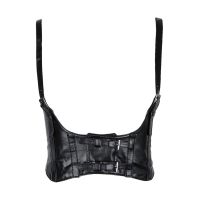 [PerfkMY] Lady Leather Elastic Wide Waist Band Tied Waspie Corset Cinch Underbust Belt