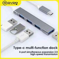 Hyra 4พอร์ต Pengembangan Dok USB ฮับ3.0 Stesen Dok Berkelajuan Tingjenis C รางช่องยูเอสบี OTG untuk Peralkomputer แล็ปท็อป PC