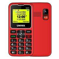 โทรศัพท์มือถือ V171 UNIWA 1.77นิ้ว1000MAh 21คีย์รองรับบลูทูธ FM MP3 MP4 GSM ซิมคู่พร้อมฐานเชื่อมต่อ (สีดำ) (อาชีพ Diy)