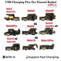 บอร์ดชาร์จใหม่10ชิ้น PCB Flex เหมาะสำหรับ Xiaomi Redmi Note 8 8T 9 9S 7 10 Pro 5G พอร์ต USB 9A ชาร์จแผงวงจรหัวต่อสาย Rion