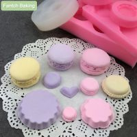 [HOT JILZKXLGWOQQ 121] อาหารปลอดภัยวัสดุชนิด Macaron ขนมจัดแต่งทรงผมบิสกิตเค้กช็อคโกแลตซิลิโคนแม่พิมพ์ F Ondant สบู่น้ำตาล DIY เบเกอรี่ครัวเครื่องมือ