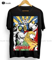 Gundam Wing T-Shirt Japanese Anime Tshirt Manga Shirt Graphic Art All Size Custom Aldult Teen Unisex Digital Printing Tee Shirts 4XL 5XL 6XL