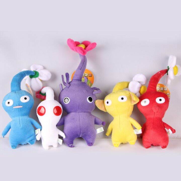 15cm-pikmin-plushie-doll-ของขวัญสีเหลืองสีแดง-boneka-mainan-อ่อนสำหรับพัดลมสำหรับเด็กๆวันเกิด