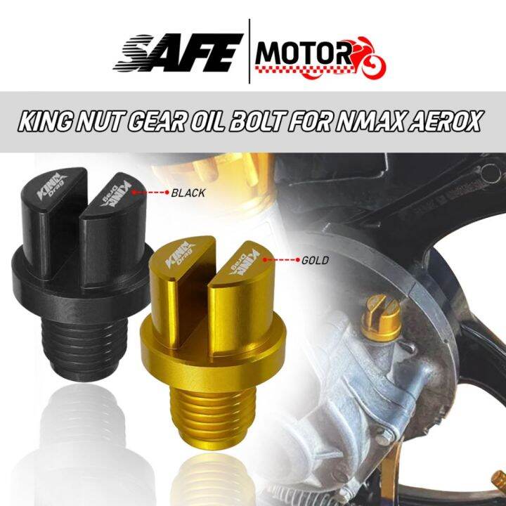 KING DRAG CNC GEAR OIL CAP FOR NMAX AEROX v1 v2 AND MIO I 125 MIO SOUL