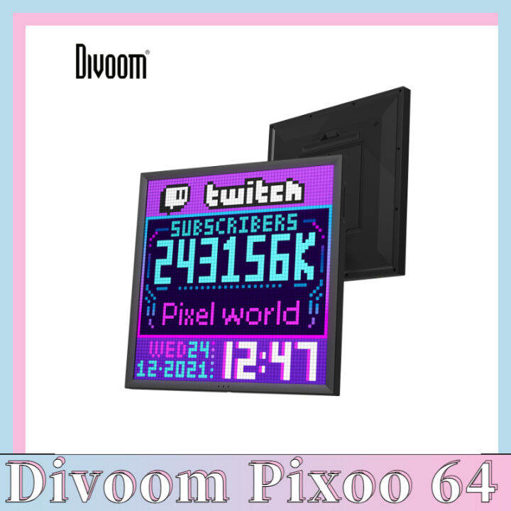 Original Divoom Pixoo 64 Digital Photo Frame with 64*64 Pixel Art LED
