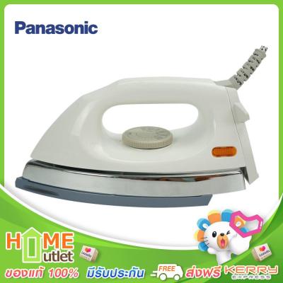 PANASONIC เตารีดไฟฟ้า 3.5 ปอนด์ 1.6 กก. เคลือบเทฟล่อน สีขาว รุ่น NI-416T