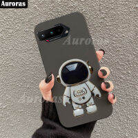 เคสสำหรับ Asus Rog Phone5 Ultimate Pro 5S Pro ฝาหลังเรียบนุ่ม + ขาตั้งนักบินอวกาศเคสสัมผัสในอนาคตสำหรับ Asus Rog 5 Ultimate Pro 5S