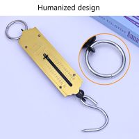 Yellow Fishing Scale with Hook Portable Mechanical Luggage Scale Weight Scale Auto-off Function for Household Shops Luggage Scales