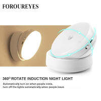 2021LED Night Light 360 Degree Rotating PIR Motion Sensor Lamp 6 LEDs lighting for Wardrobe Cupboard Closet Kitchen night light