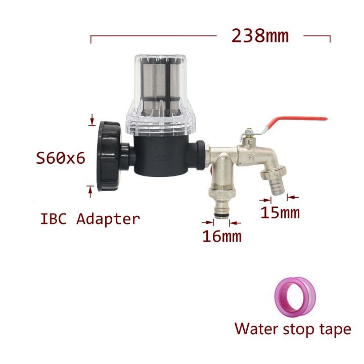 1-2-เกลียว2ทางสวนตัวเชื่อมท่อประปา-s60ตัวแยกท่ออะแดปเตอร์ถังน้ำ-ibc-ก๊อกน้ำชลประทานสังกะสีอัลลอยวาล์ว