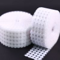 100Pairs 10/15/20/25/30mm Strong Self Adhesive Fastener Tape Dots Glue on Hooks and Loops Sticker White Black Disc Coins Magic