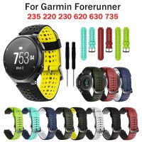 [HOT JUXLLKBKOW 514] สายนาฬิกาซิลิโคนสำหรับผู้เบิกทาง Garmin 220 230 620 630 735XT 235Lite สร้อยข้อมือกลางแจ้งเปลี่ยนสายรัดข้อมือสำหรับ735xt Garmin