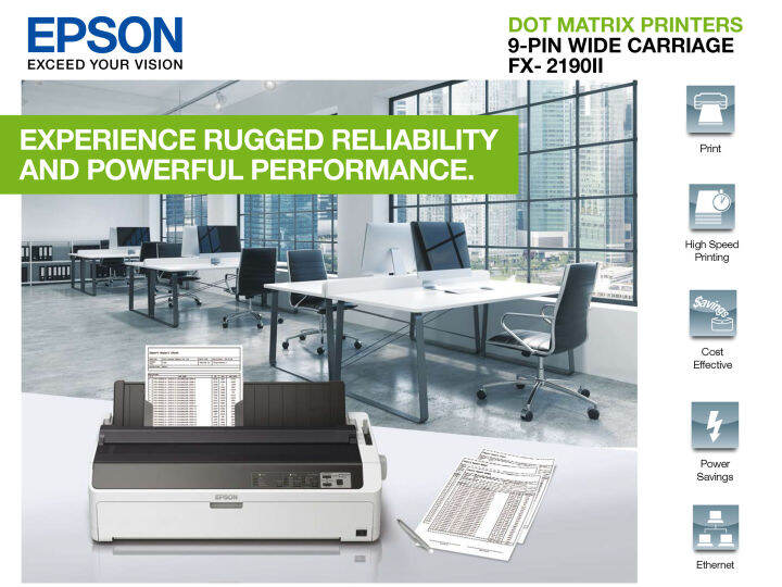 EPSON IMPACT FX2190II Dot Matrix wide Printer (9Pin) Lazada PH