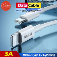 X# Caravan Crew สายชาร์จ 1 เมตร Lightning / Micro / Type-C 3A Charging Cable แบบชาร์จเร็ว