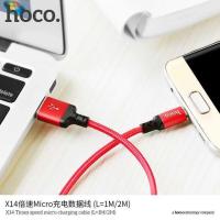 HOCO X14 สายชาร์จชนิดถักคุณภาพสูง Time speed Charger ของแท้ ยาว 1-3 เมตร