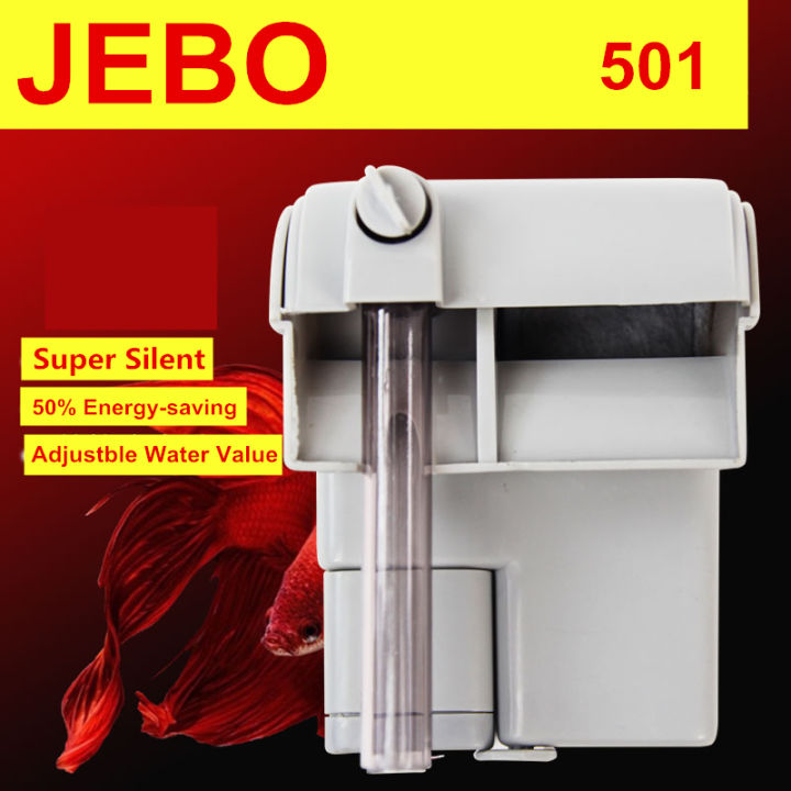 jebo-3-5w-220v-240v-mini-aquarium-power-filter-hang-on-slim-filter-waterfall-water-circulation-external-filter-for-fish-tank-501