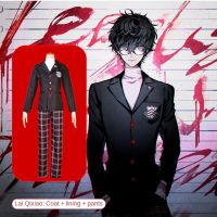 Game Persona 5 Ren Amamiya Akira Kurusu Joker Cosplay Costume Anime Halloween Full Set Uniform For Party Wig Mask